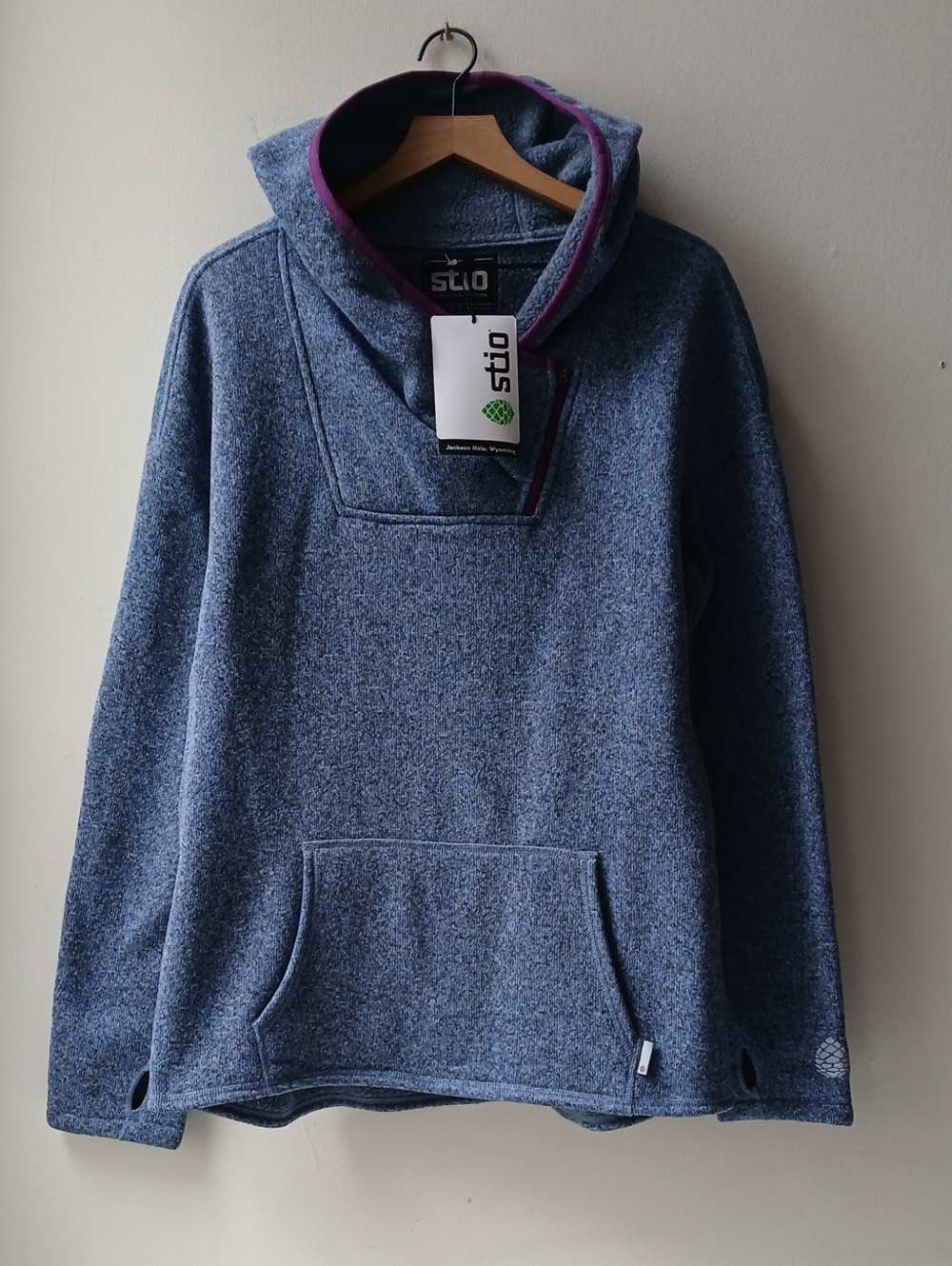 Stio Sweetwater Fleece Hoodie Blue Women's XL NWT